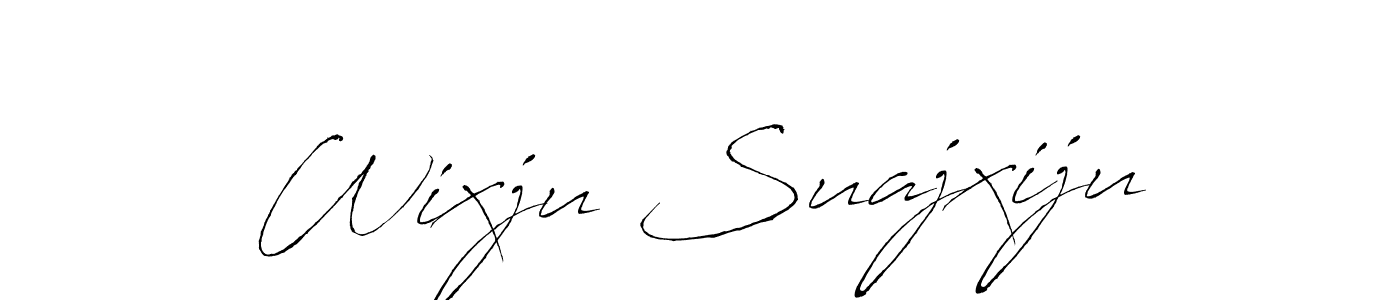 This is the best signature style for the Wixju Suajxiju name. Also you like these signature font (Antro_Vectra). Mix name signature. Wixju Suajxiju signature style 6 images and pictures png