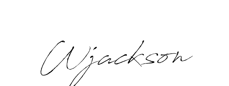 Make a beautiful signature design for name Wjackson. With this signature (Antro_Vectra) style, you can create a handwritten signature for free. Wjackson signature style 6 images and pictures png