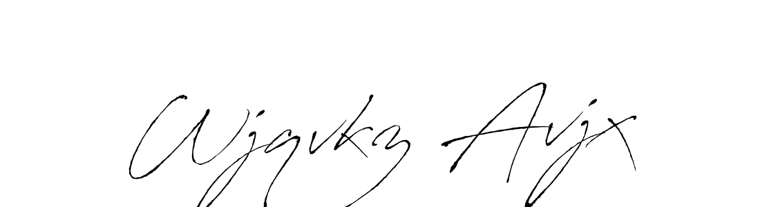 Make a beautiful signature design for name Wjqvkz Avjx. With this signature (Antro_Vectra) style, you can create a handwritten signature for free. Wjqvkz Avjx signature style 6 images and pictures png