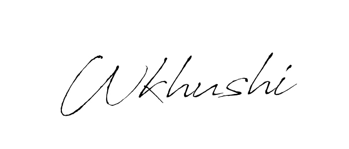 Similarly Antro_Vectra is the best handwritten signature design. Signature creator online .You can use it as an online autograph creator for name Wkhushi. Wkhushi signature style 6 images and pictures png