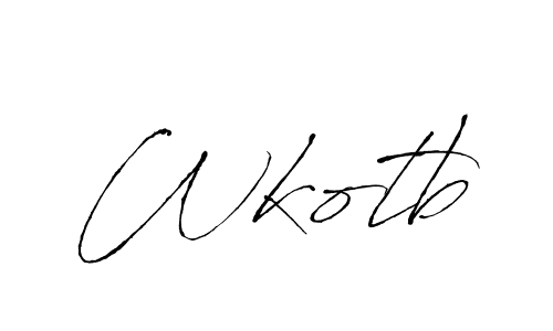 Make a beautiful signature design for name Wkotb. With this signature (Antro_Vectra) style, you can create a handwritten signature for free. Wkotb signature style 6 images and pictures png