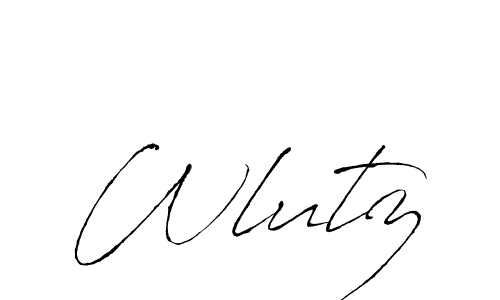 Use a signature maker to create a handwritten signature online. With this signature software, you can design (Antro_Vectra) your own signature for name Wlutz. Wlutz signature style 6 images and pictures png
