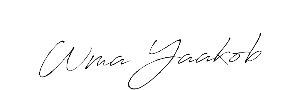Best and Professional Signature Style for Wma Yaakob. Antro_Vectra Best Signature Style Collection. Wma Yaakob signature style 6 images and pictures png