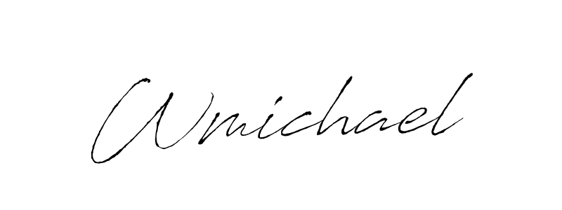 Antro_Vectra is a professional signature style that is perfect for those who want to add a touch of class to their signature. It is also a great choice for those who want to make their signature more unique. Get Wmichael name to fancy signature for free. Wmichael signature style 6 images and pictures png