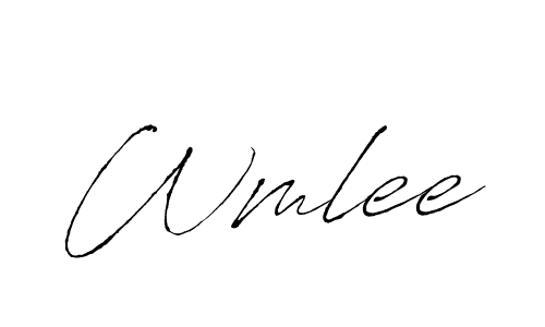 Wmlee stylish signature style. Best Handwritten Sign (Antro_Vectra) for my name. Handwritten Signature Collection Ideas for my name Wmlee. Wmlee signature style 6 images and pictures png