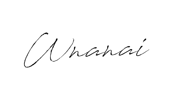 Design your own signature with our free online signature maker. With this signature software, you can create a handwritten (Antro_Vectra) signature for name Wnanai. Wnanai signature style 6 images and pictures png