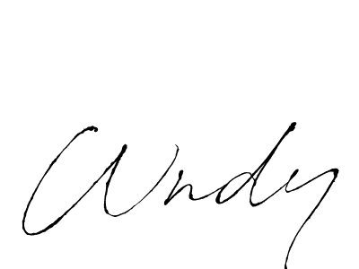 How to make Wndy name signature. Use Antro_Vectra style for creating short signs online. This is the latest handwritten sign. Wndy signature style 6 images and pictures png