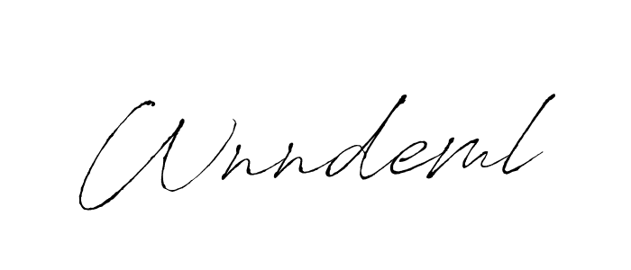 Similarly Antro_Vectra is the best handwritten signature design. Signature creator online .You can use it as an online autograph creator for name Wnndeml. Wnndeml signature style 6 images and pictures png