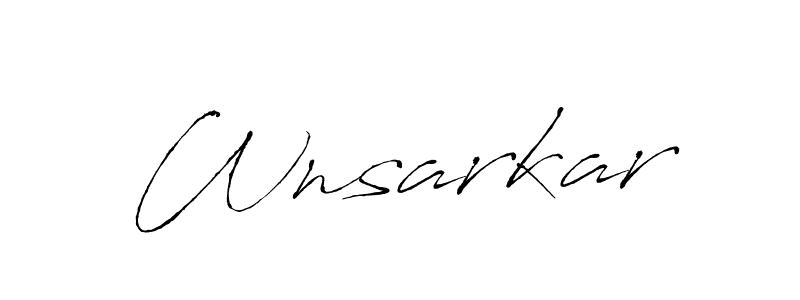 Make a beautiful signature design for name Wnsarkar. Use this online signature maker to create a handwritten signature for free. Wnsarkar signature style 6 images and pictures png