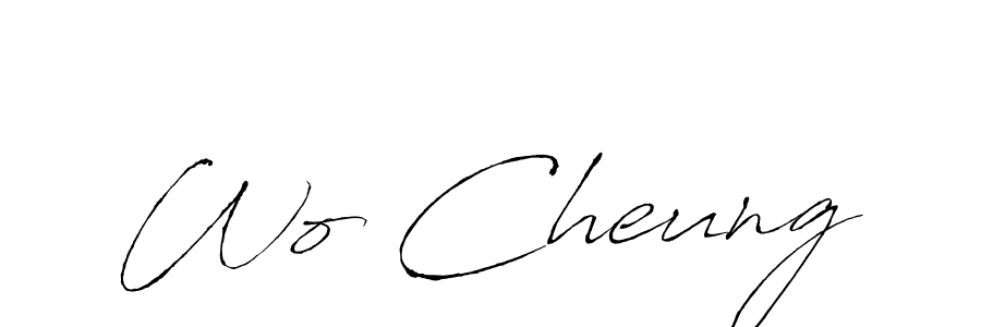 if you are searching for the best signature style for your name Wo Cheung. so please give up your signature search. here we have designed multiple signature styles  using Antro_Vectra. Wo Cheung signature style 6 images and pictures png