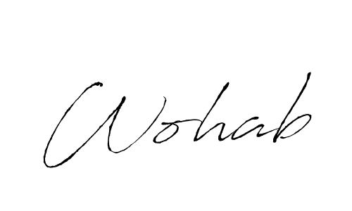 The best way (Antro_Vectra) to make a short signature is to pick only two or three words in your name. The name Wohab include a total of six letters. For converting this name. Wohab signature style 6 images and pictures png