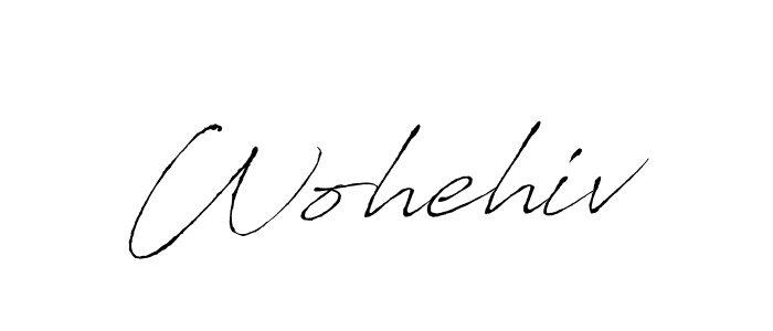 Create a beautiful signature design for name Wohehiv. With this signature (Antro_Vectra) fonts, you can make a handwritten signature for free. Wohehiv signature style 6 images and pictures png