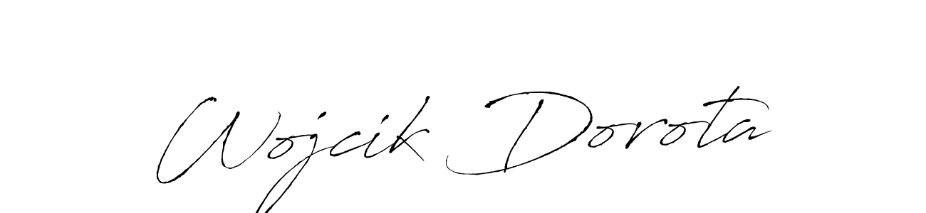 Use a signature maker to create a handwritten signature online. With this signature software, you can design (Antro_Vectra) your own signature for name Wojcik Dorota. Wojcik Dorota signature style 6 images and pictures png