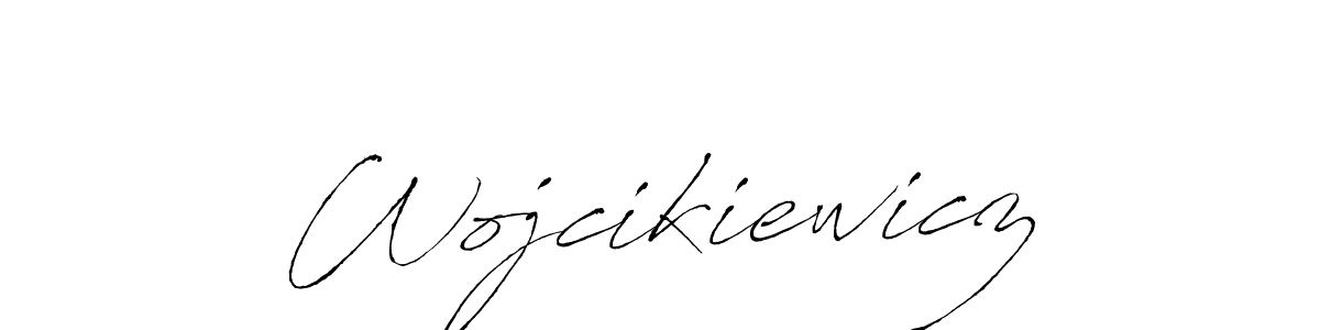 Wojcikiewicz stylish signature style. Best Handwritten Sign (Antro_Vectra) for my name. Handwritten Signature Collection Ideas for my name Wojcikiewicz. Wojcikiewicz signature style 6 images and pictures png