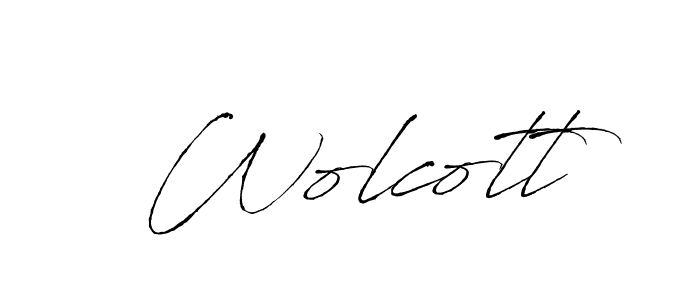 Make a beautiful signature design for name Wolcott. Use this online signature maker to create a handwritten signature for free. Wolcott signature style 6 images and pictures png