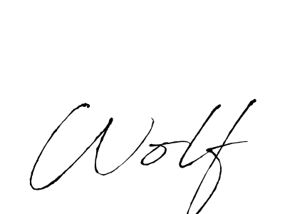 Design your own signature with our free online signature maker. With this signature software, you can create a handwritten (Antro_Vectra) signature for name Wolf. Wolf signature style 6 images and pictures png