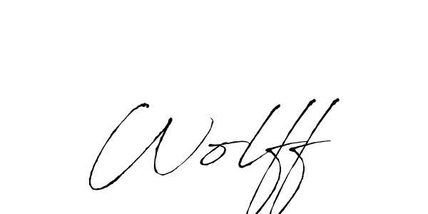 Once you've used our free online signature maker to create your best signature Antro_Vectra style, it's time to enjoy all of the benefits that Wolff  name signing documents. Wolff  signature style 6 images and pictures png