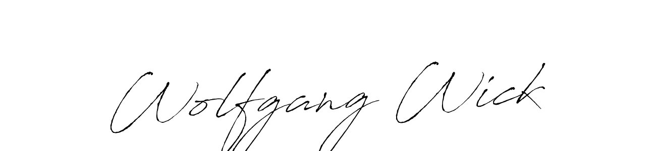 How to make Wolfgang Wick name signature. Use Antro_Vectra style for creating short signs online. This is the latest handwritten sign. Wolfgang Wick signature style 6 images and pictures png