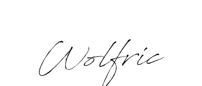 How to make Wolfric signature? Antro_Vectra is a professional autograph style. Create handwritten signature for Wolfric name. Wolfric signature style 6 images and pictures png