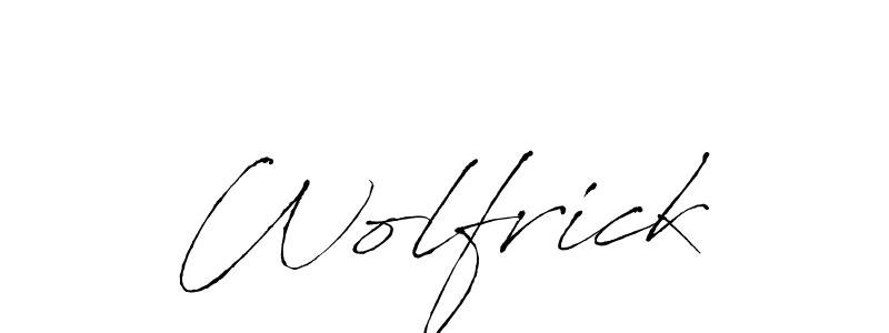Once you've used our free online signature maker to create your best signature Antro_Vectra style, it's time to enjoy all of the benefits that Wolfrick name signing documents. Wolfrick signature style 6 images and pictures png
