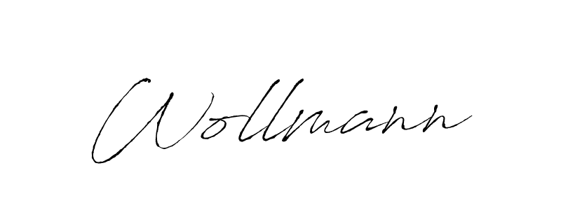 How to make Wollmann signature? Antro_Vectra is a professional autograph style. Create handwritten signature for Wollmann name. Wollmann signature style 6 images and pictures png