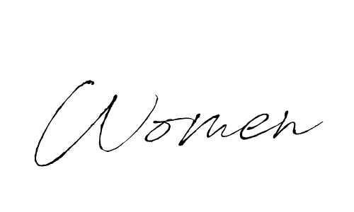 The best way (Antro_Vectra) to make a short signature is to pick only two or three words in your name. The name Women include a total of six letters. For converting this name. Women signature style 6 images and pictures png