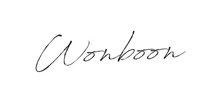 It looks lik you need a new signature style for name Wonboon. Design unique handwritten (Antro_Vectra) signature with our free signature maker in just a few clicks. Wonboon signature style 6 images and pictures png