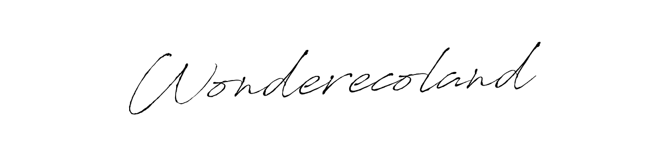 Similarly Antro_Vectra is the best handwritten signature design. Signature creator online .You can use it as an online autograph creator for name Wonderecoland. Wonderecoland signature style 6 images and pictures png