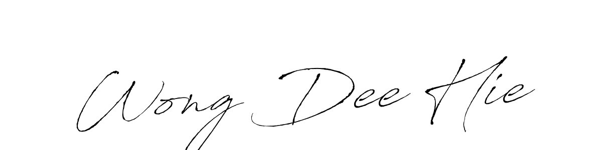 if you are searching for the best signature style for your name Wong Dee Hie. so please give up your signature search. here we have designed multiple signature styles  using Antro_Vectra. Wong Dee Hie signature style 6 images and pictures png