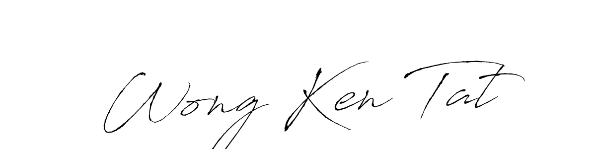 Wong Ken Tat stylish signature style. Best Handwritten Sign (Antro_Vectra) for my name. Handwritten Signature Collection Ideas for my name Wong Ken Tat. Wong Ken Tat signature style 6 images and pictures png