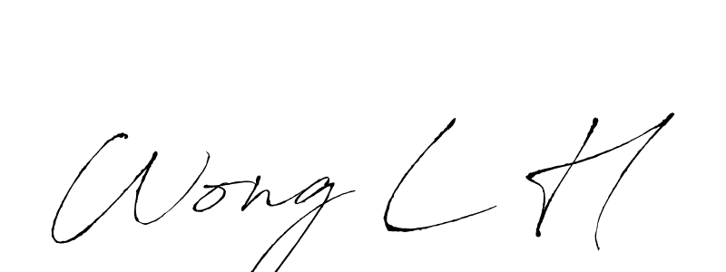 Also You can easily find your signature by using the search form. We will create Wong L H name handwritten signature images for you free of cost using Antro_Vectra sign style. Wong L H signature style 6 images and pictures png