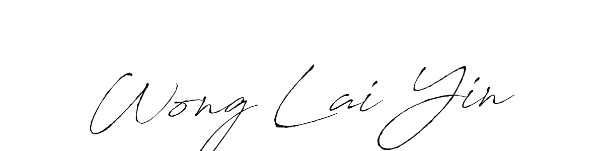 Design your own signature with our free online signature maker. With this signature software, you can create a handwritten (Antro_Vectra) signature for name Wong Lai Yin. Wong Lai Yin signature style 6 images and pictures png