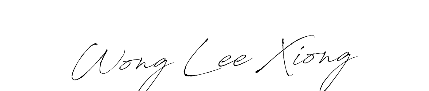 Create a beautiful signature design for name Wong Lee Xiong. With this signature (Antro_Vectra) fonts, you can make a handwritten signature for free. Wong Lee Xiong signature style 6 images and pictures png