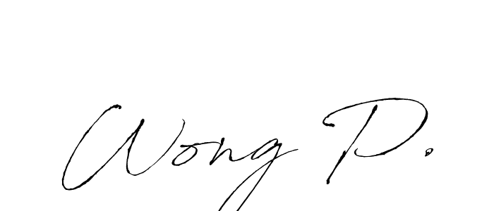 You should practise on your own different ways (Antro_Vectra) to write your name (Wong P.) in signature. don't let someone else do it for you. Wong P. signature style 6 images and pictures png