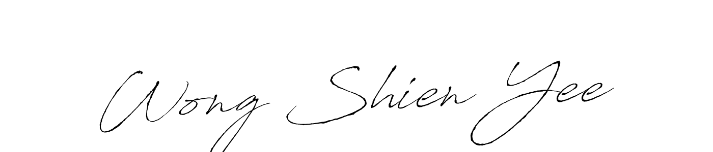 Wong Shien Yee stylish signature style. Best Handwritten Sign (Antro_Vectra) for my name. Handwritten Signature Collection Ideas for my name Wong Shien Yee. Wong Shien Yee signature style 6 images and pictures png