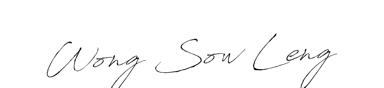 Wong Sow Leng stylish signature style. Best Handwritten Sign (Antro_Vectra) for my name. Handwritten Signature Collection Ideas for my name Wong Sow Leng. Wong Sow Leng signature style 6 images and pictures png