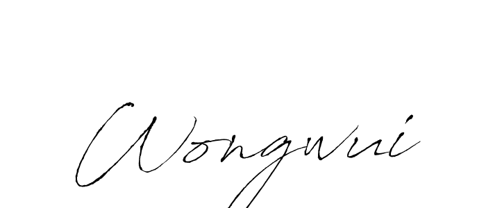 Once you've used our free online signature maker to create your best signature Antro_Vectra style, it's time to enjoy all of the benefits that Wongwui name signing documents. Wongwui signature style 6 images and pictures png