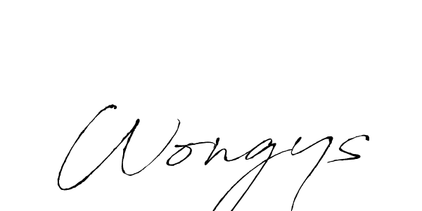 if you are searching for the best signature style for your name Wongys. so please give up your signature search. here we have designed multiple signature styles  using Antro_Vectra. Wongys signature style 6 images and pictures png