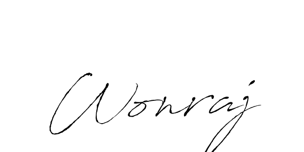 Here are the top 10 professional signature styles for the name Wonraj. These are the best autograph styles you can use for your name. Wonraj signature style 6 images and pictures png