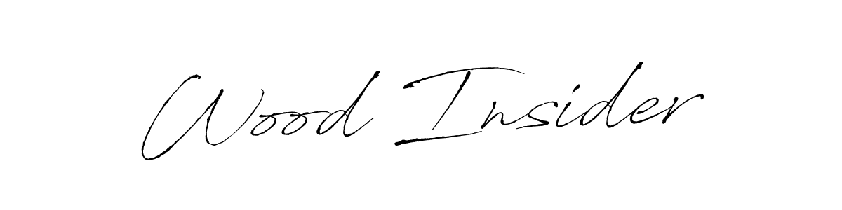 Create a beautiful signature design for name Wood Insider. With this signature (Antro_Vectra) fonts, you can make a handwritten signature for free. Wood Insider signature style 6 images and pictures png