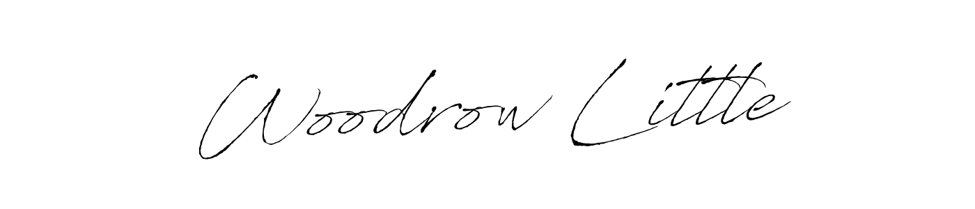 Woodrow Little stylish signature style. Best Handwritten Sign (Antro_Vectra) for my name. Handwritten Signature Collection Ideas for my name Woodrow Little. Woodrow Little signature style 6 images and pictures png