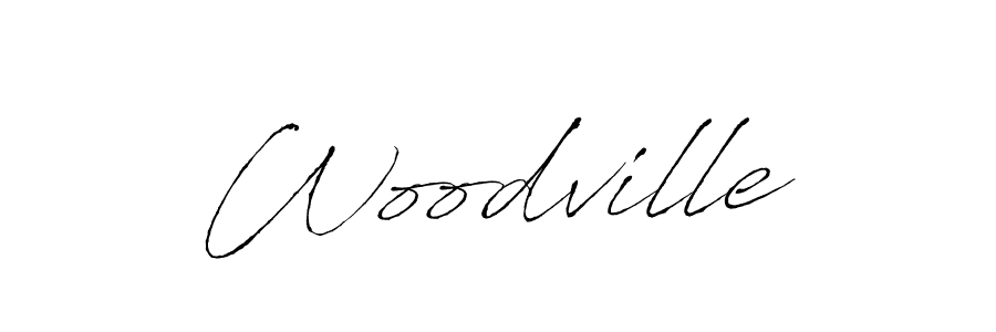 Woodville stylish signature style. Best Handwritten Sign (Antro_Vectra) for my name. Handwritten Signature Collection Ideas for my name Woodville. Woodville signature style 6 images and pictures png