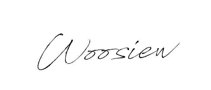 You should practise on your own different ways (Antro_Vectra) to write your name (Woosiew) in signature. don't let someone else do it for you. Woosiew signature style 6 images and pictures png