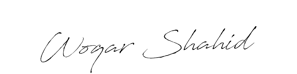 It looks lik you need a new signature style for name Woqar Shahid. Design unique handwritten (Antro_Vectra) signature with our free signature maker in just a few clicks. Woqar Shahid signature style 6 images and pictures png