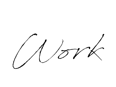 Also You can easily find your signature by using the search form. We will create Work name handwritten signature images for you free of cost using Antro_Vectra sign style. Work signature style 6 images and pictures png