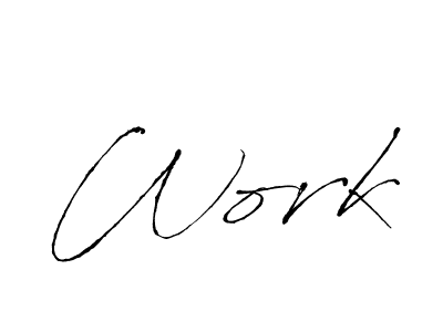 Also You can easily find your signature by using the search form. We will create Work name handwritten signature images for you free of cost using Antro_Vectra sign style. Work signature style 6 images and pictures png