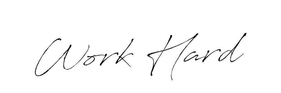 Also You can easily find your signature by using the search form. We will create Work Hard name handwritten signature images for you free of cost using Antro_Vectra sign style. Work Hard signature style 6 images and pictures png