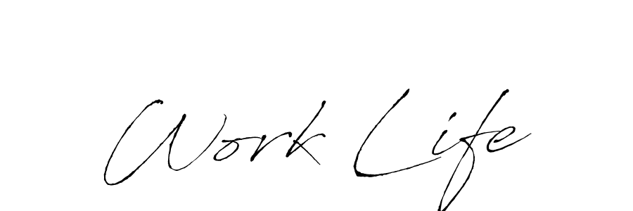 Also You can easily find your signature by using the search form. We will create Work Life name handwritten signature images for you free of cost using Antro_Vectra sign style. Work Life signature style 6 images and pictures png