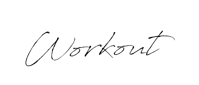 Make a beautiful signature design for name Workout. With this signature (Antro_Vectra) style, you can create a handwritten signature for free. Workout signature style 6 images and pictures png