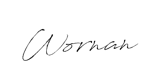 Wornan stylish signature style. Best Handwritten Sign (Antro_Vectra) for my name. Handwritten Signature Collection Ideas for my name Wornan. Wornan signature style 6 images and pictures png